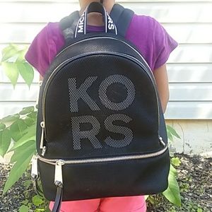 Michael Kors Rhea Colorblock Zip Backpack